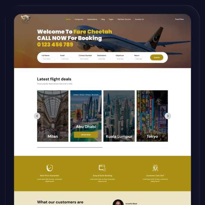 The Fare Cheetah | Custom Theme