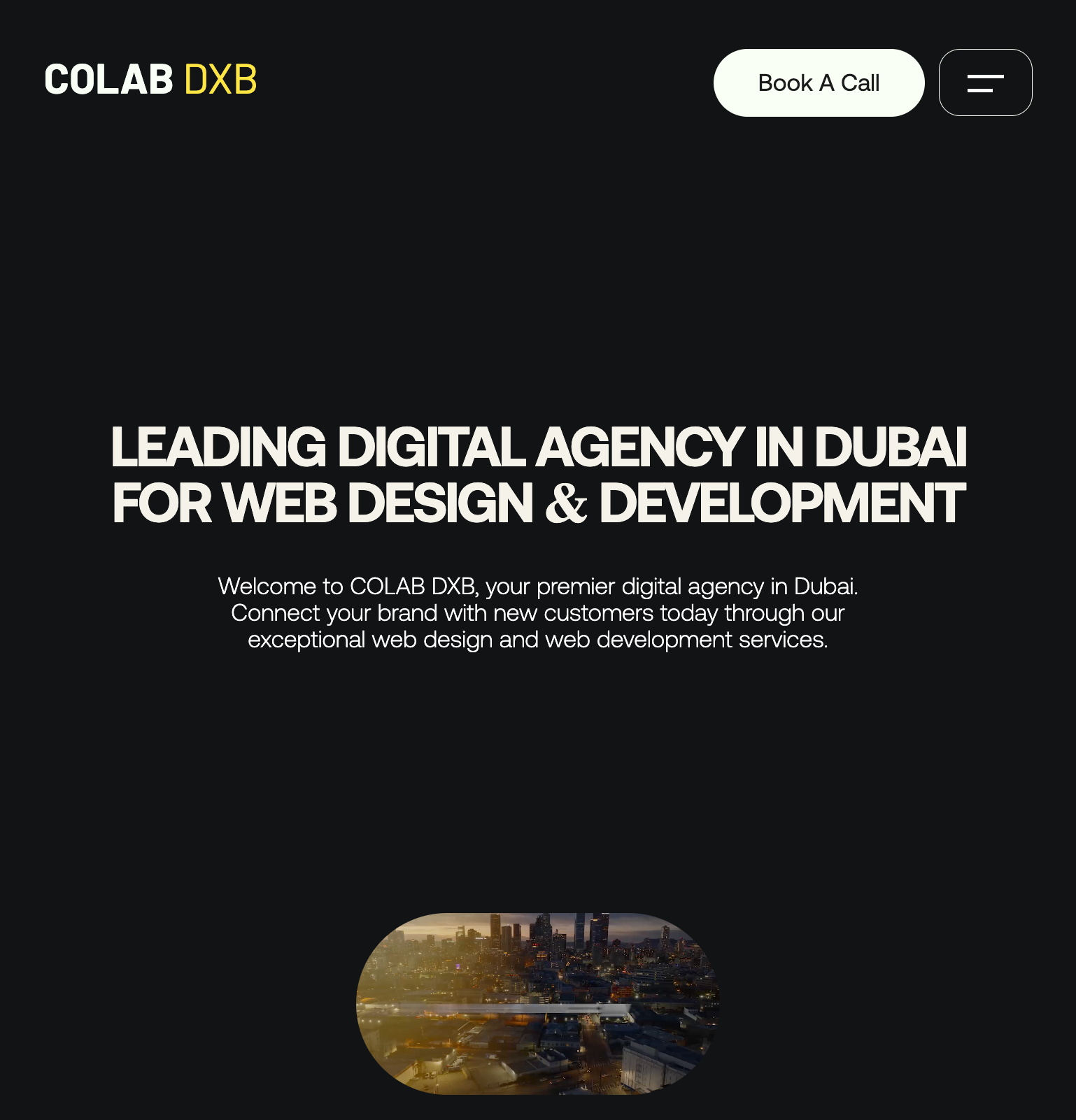 COLAB DXB | Premium Agency Website tablet view