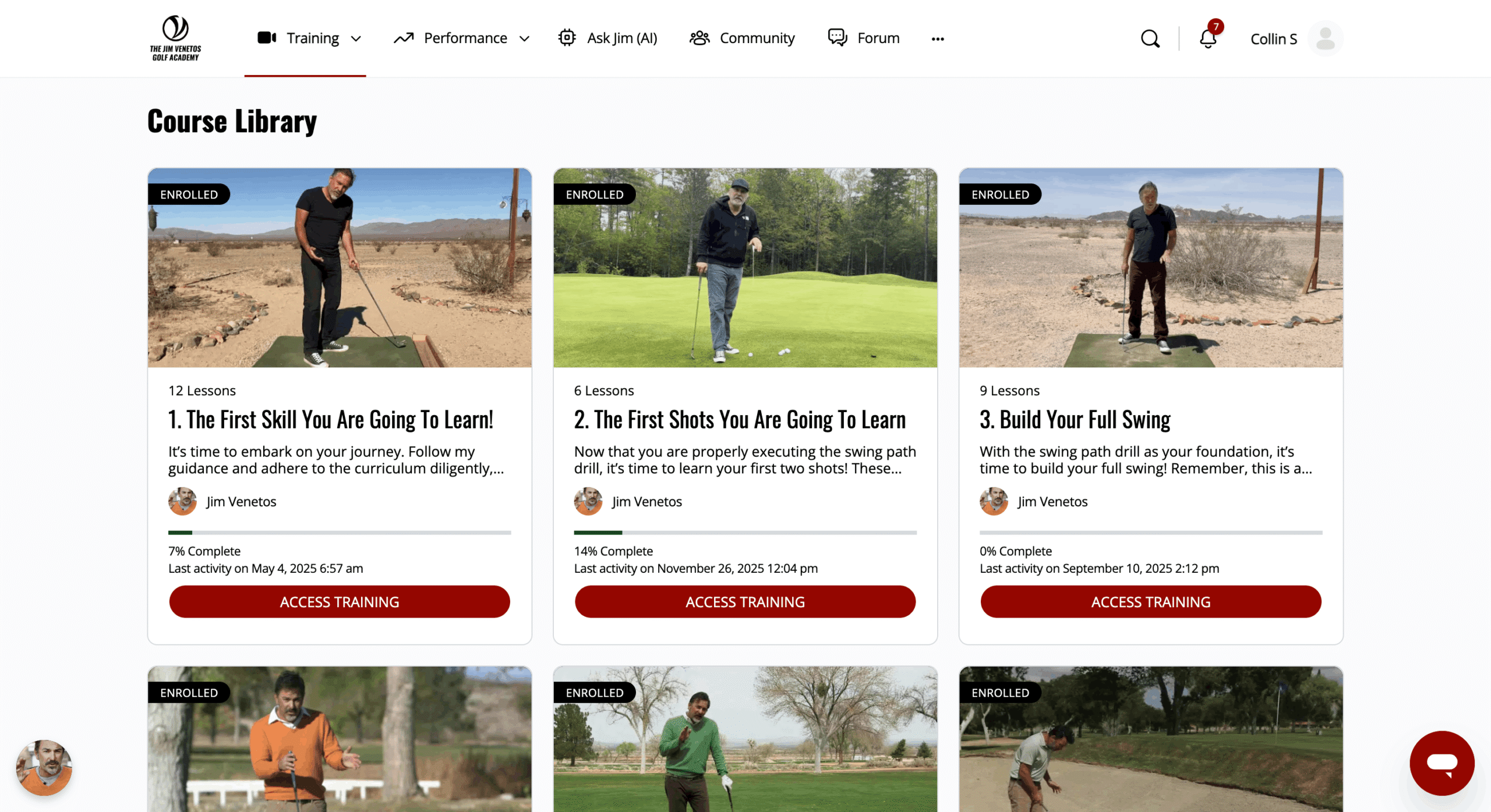 Jim Venetos Golf Academy | Custom WordPress Gamification Plugin