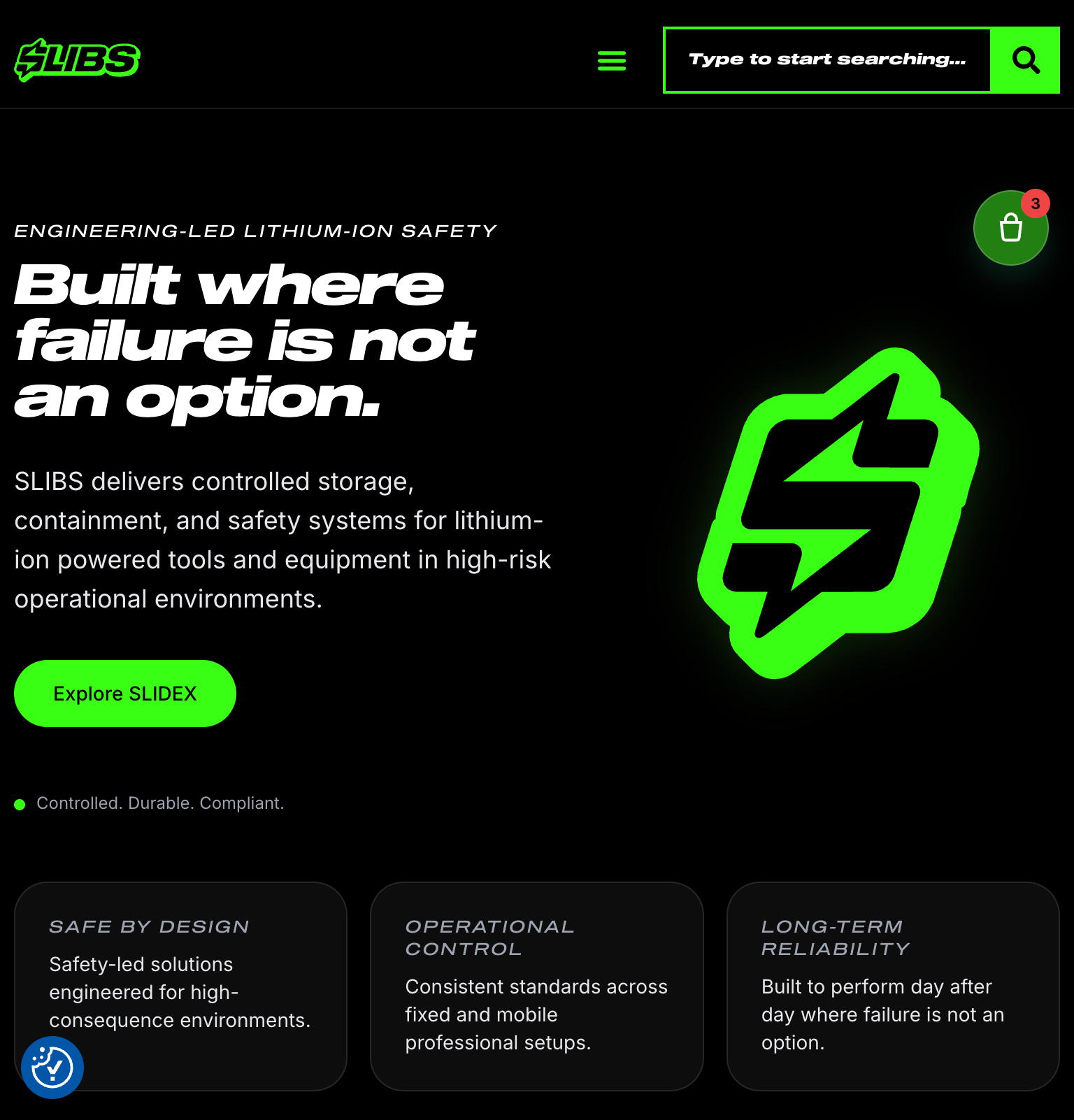 SLIBS | Industrial Safety & Quote Request Platform tablet view