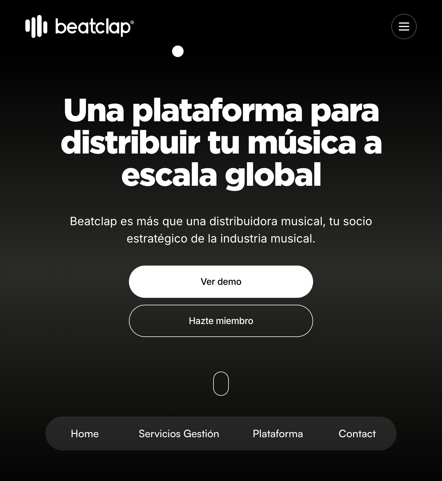 Beatclap | Music Distribution SaaS Platform tablet view