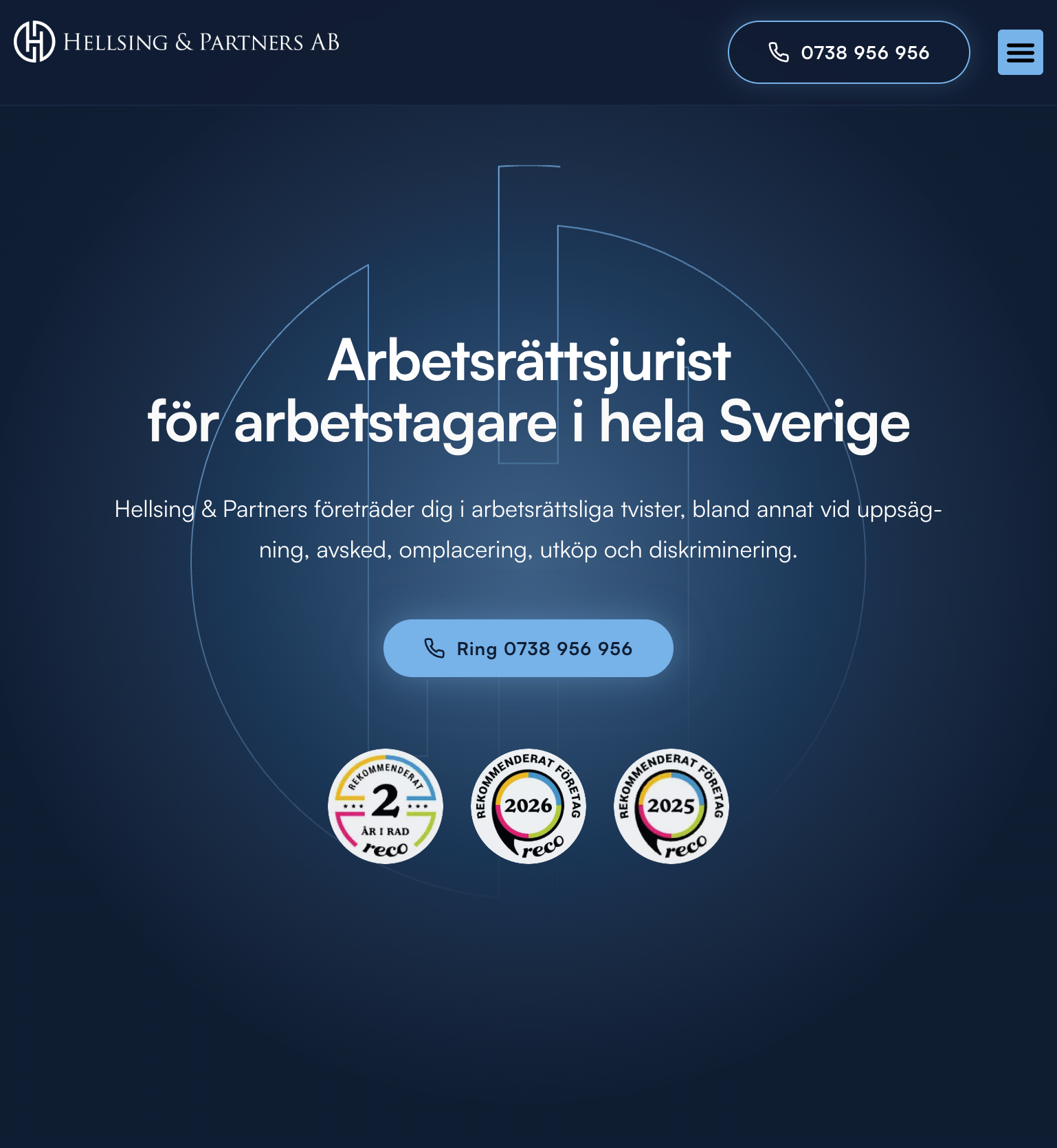 Nordic Legal Partners | Swedish Law Firm Website Redesign tablet view