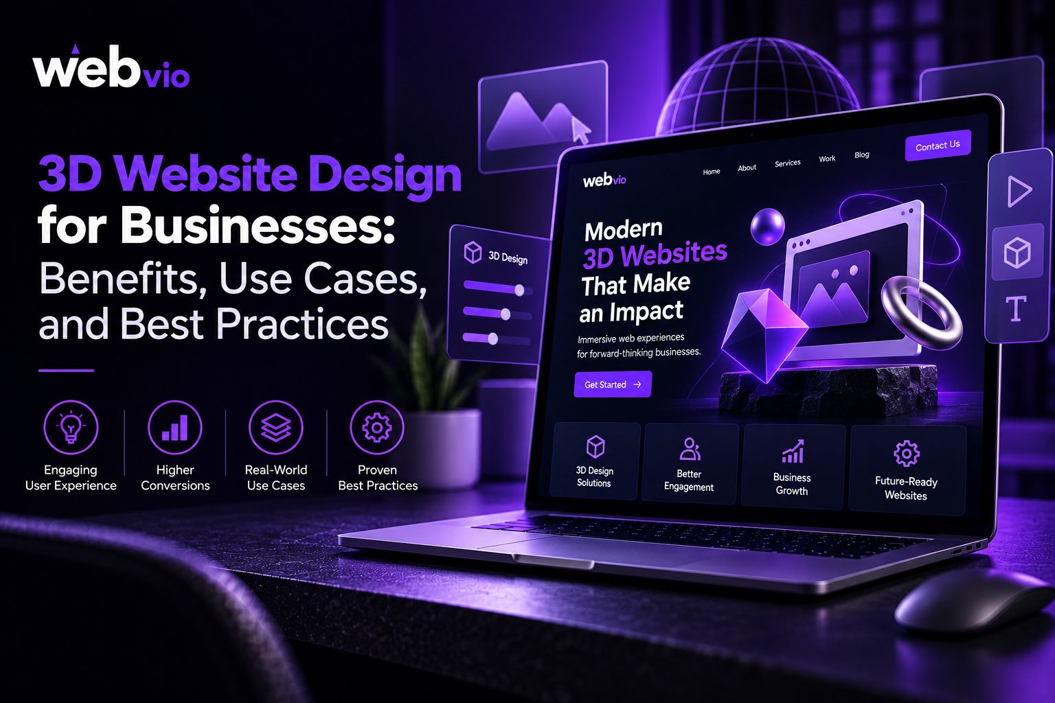 3D Website Design for Businesses: Benefits, Use Cases, and Best Practices
