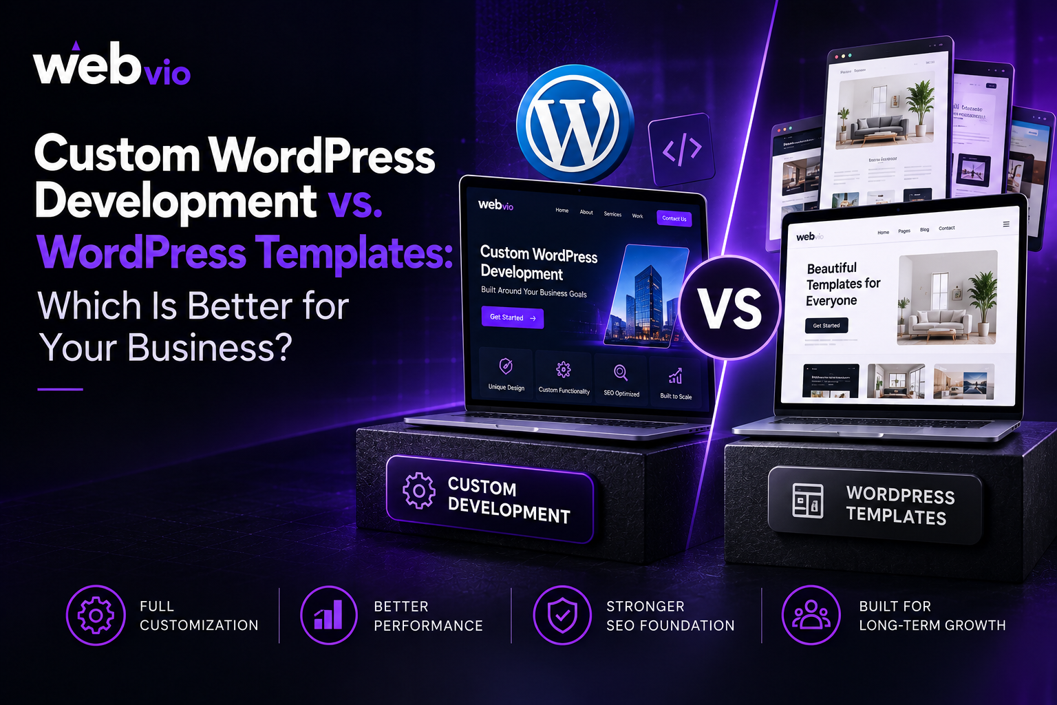 Custom WordPress Development vs. WordPress Templates: Which Is Better for Your Business?